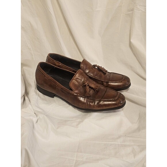 To Boot New York Adam Derrick Men\'s Italian Leather Tassel Loafers Brown Sz 10.5 main image 14